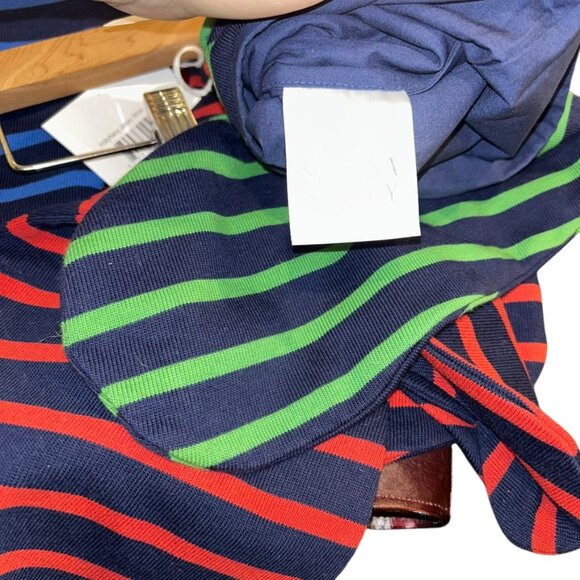 Serena & Lily Holly Navy Jersey stripe French Breton Nautical Christmas … - Picture 4 of 4